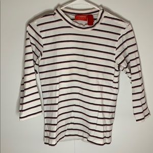 💖5/$25💖 Liz Claiborne Striped Mock Neck
